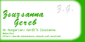 zsuzsanna gereb business card